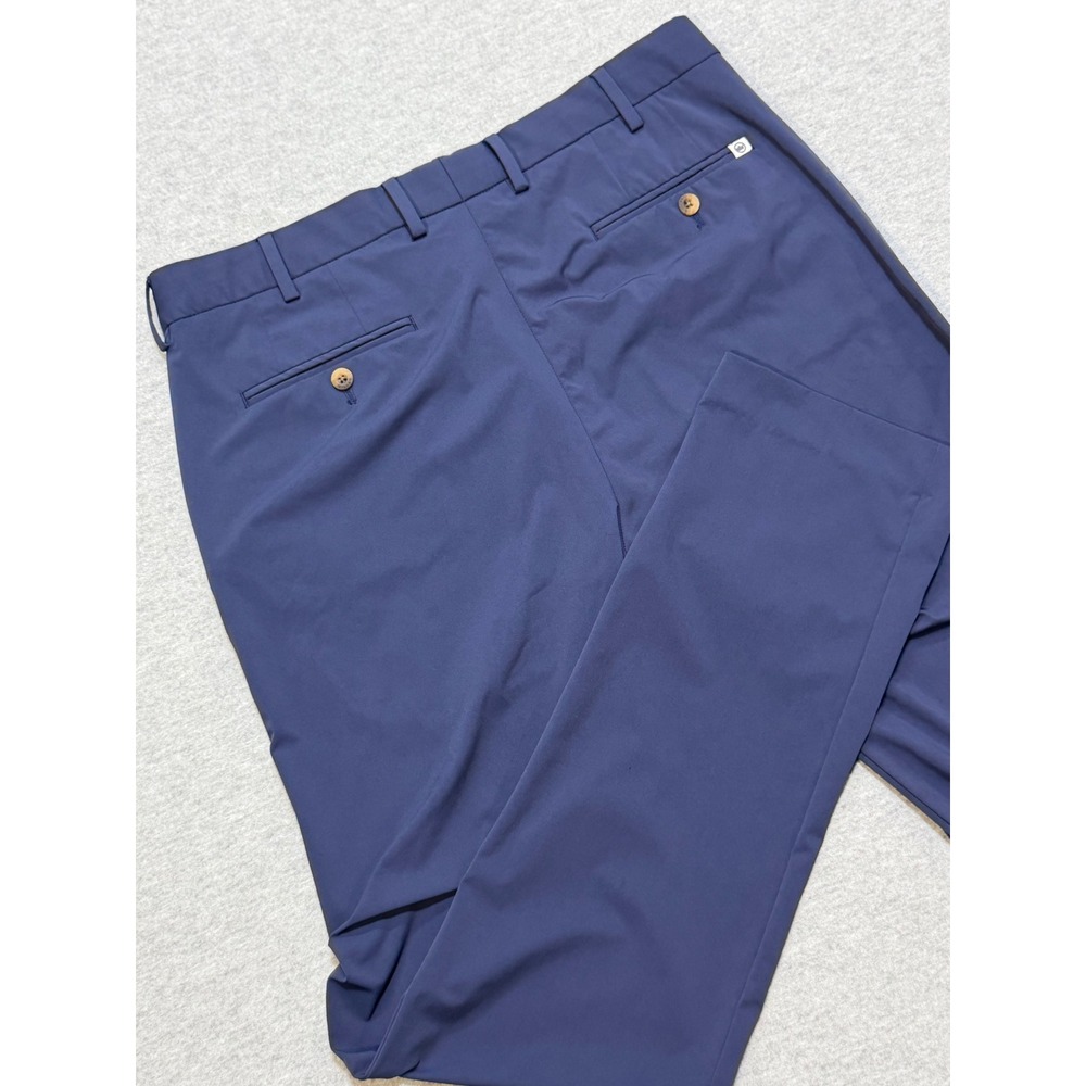 Peter Millar Crown Crafted Mens 35/34 Navy Blue Performance Golf Pants